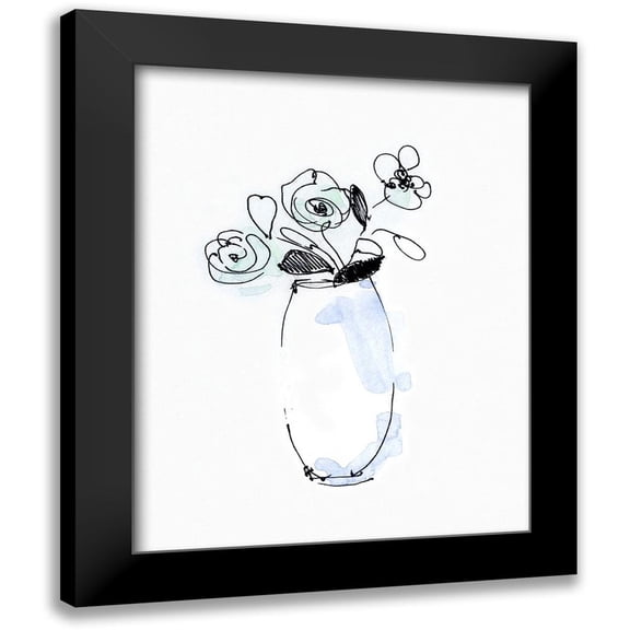Swatland, Sally 20x24 Black Modern Framed Museum Art Print Titled - Petite Arrangement I