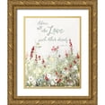 thumbnail image 1 of Swatland, Sally 20x24 Gold Ornate Wood Framed with Double Matting Museum Art Print Titled - Love Meadow, 1 of 4
