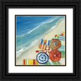 thumbnail image 1 of Swatland, Sally 26x26 Black Ornate Wood Framed with Double Matting Museum Art Print Titled - Beach Fun III, 1 of 4