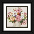 thumbnail image 1 of Swatland, Sally 26x26 Black Ornate Wood Framed with Double Matting Museum Art Print Titled - Becoming Blush II, 1 of 4