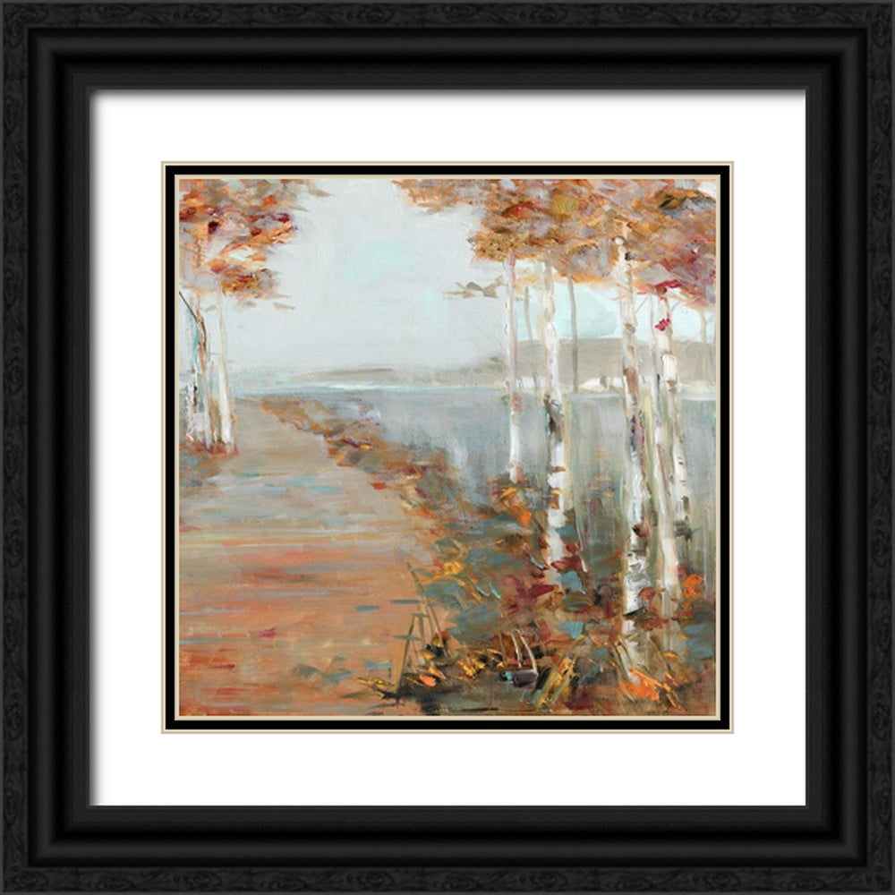 Swatland, Sally 26x26 Black Ornate Wood Framed with Double Matting ...