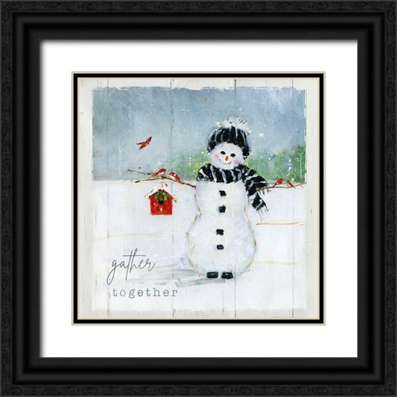 Swatland, Sally 26x26 Black Ornate Wood Framed with Double Matting Museum Art Print Titled - Winter Days