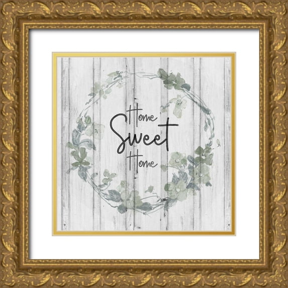 Swatland, Sally 26x26 Gold Ornate Wood Framed with Double Matting Museum Art Print Titled - Home Sweet Home