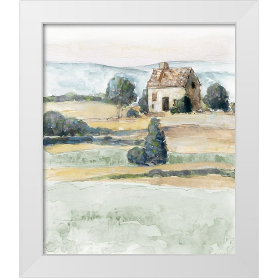 Swatland, Sally 26x30 White Modern Wood Framed Museum Art Print Titled - On the Countryside II