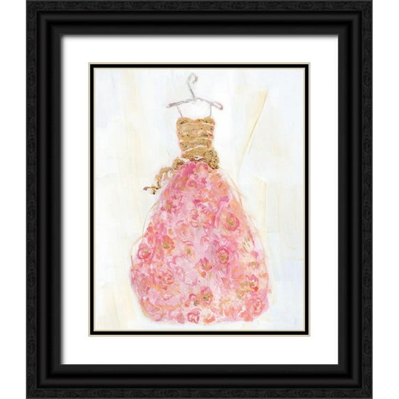Swatland, Sally 26x32 Black Ornate Wood Framed with Double Matting Museum Art Print Titled - Ball Gown II
