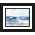 thumbnail image 1 of Swatland, Sally 32x25 Black Ornate Wood Framed with Double Matting Museum Art Print Titled - Soft Ocean Waters I, 1 of 4