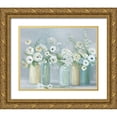 thumbnail image 1 of Swatland, Sally 32x26 Gold Ornate Wood Framed with Double Matting Museum Art Print Titled - Blooming Meadow, 1 of 4