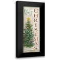 thumbnail image 1 of Swatland, Sally 7x14 Black Modern Framed Museum Art Print Titled - Mery Christmas Tree, 1 of 5