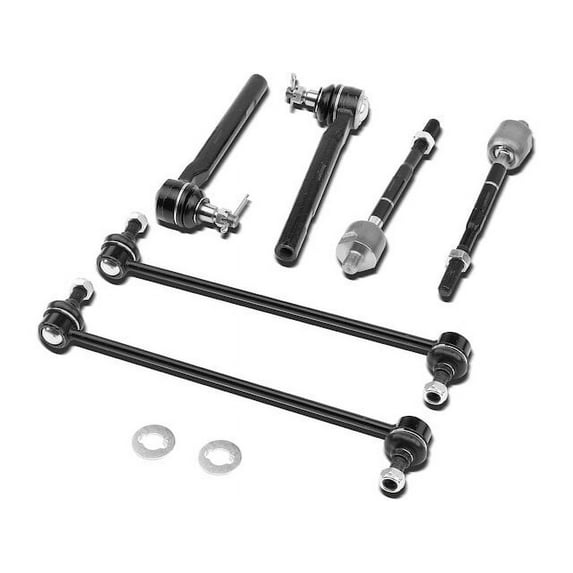 Sway Bar Link and Tie Rod End Kit 6 - Compatible with 2005 - 2010 Honda Odyssey 3.5L V6 - Autopart Premium