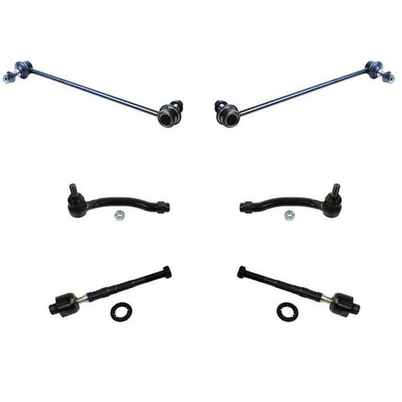Sway Bar Links Inner & Outer Tie Rod Stabilizer Links Kit Fits 09-15 Honda Pilot