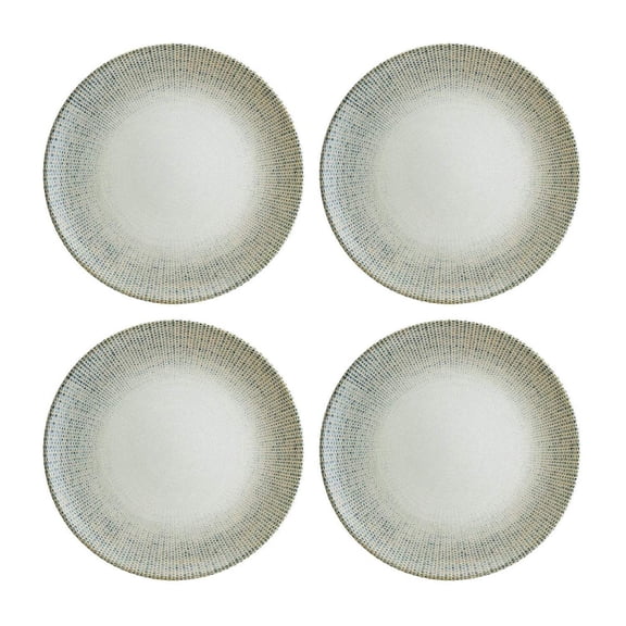 Sway dia.8.25" Round Decorated Porcelain Plate (Set of 4)