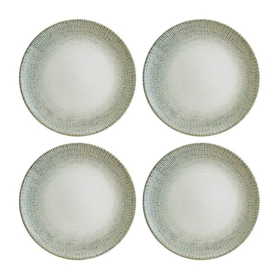 Sway dia.9" Round Decorated Porcelain Plate (Set of 4)
