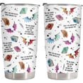 thumbnail image 1 of Swaybox Bookish Fantasy Tumbler 20oz with Lid – Stainless Steel Insulated Coffee Travel Mug, Romance Book Lover Gifts for Women, White, 1 of 5