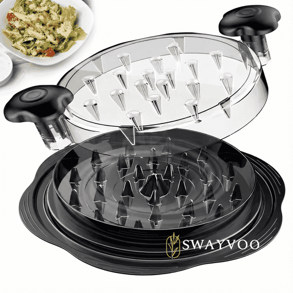 Swayvoo Chicken Shredder Twist Tool Meat Shredder BPA Free Ergonomic Handle Anti Slip Base Kitchen Gadget Chicken Breast Shredder