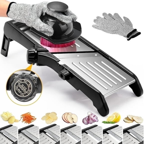 Swayvoo Stainless Steel Mandoline Slicer Vegetable Chopper Potato Slicer