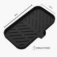 thumbnail image 1 of Swayvoo silicone Soap Tray Dish with Drain Spout – Bar Soap Holder & Sink Organizer Tray for Bathroom or Kitchen, 1 of 7