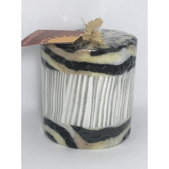 Swazi Candles, Pillar Bamboo Zebra