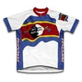 thumbnail image 1 of Swaziland Flag Short Sleeve Cycling Jersey  for Men - Size M, 1 of 3