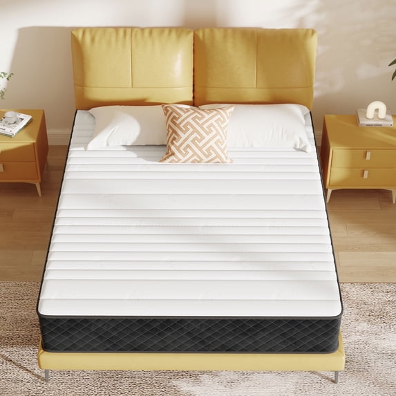Napora Full Mattress in a Box Innerspring Medium 10 in Adult Hybrid Mattresses Supportive Full Size