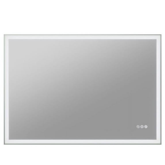 Anzzi Ba-Lmdfx014al 40" W X 28" H Transitional Rectangular Frameless Bathroom Wall Mirror