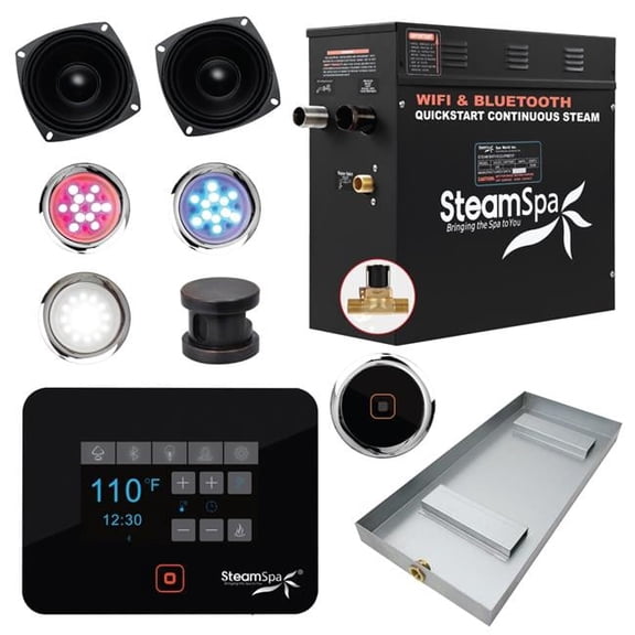 Swcorp FG-RVB900ORB-A Steam Shower Generator Kit System - 9 kW Raven, Oil Rubbed Bronze