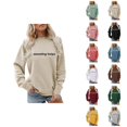 thumbnail image 1 of Swearing Helps Sweatshirts for Women 2025 Long Sleeve Crewneck Funny Sarcastic Sweatshirt Pullover Tops, 1 of 5