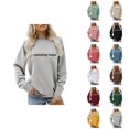 thumbnail image 1 of Swearing Helps Sweatshirts for Women 2025 Long Sleeve Crewneck Funny Sarcastic Sweatshirt Pullover Tops, 1 of 5