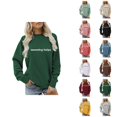 thumbnail image 1 of Swearing Helps Sweatshirts for Women 2025 Long Sleeve Crewneck Funny Sarcastic Sweatshirt Pullover Tops, 1 of 5