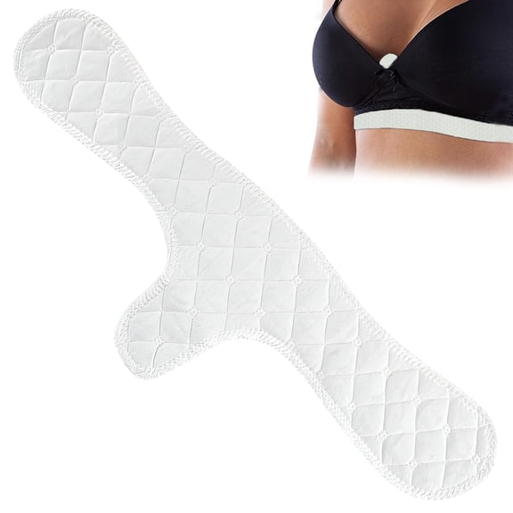 Sweat-Absorbent Pad Attached to Sweaty Underwear Pad - Under Bra Liners Under Breast | Odor Control Cotton Breast | Reusable Protectors Wicking Inserts Guards for Underarms Tummy P Makeup Organizers