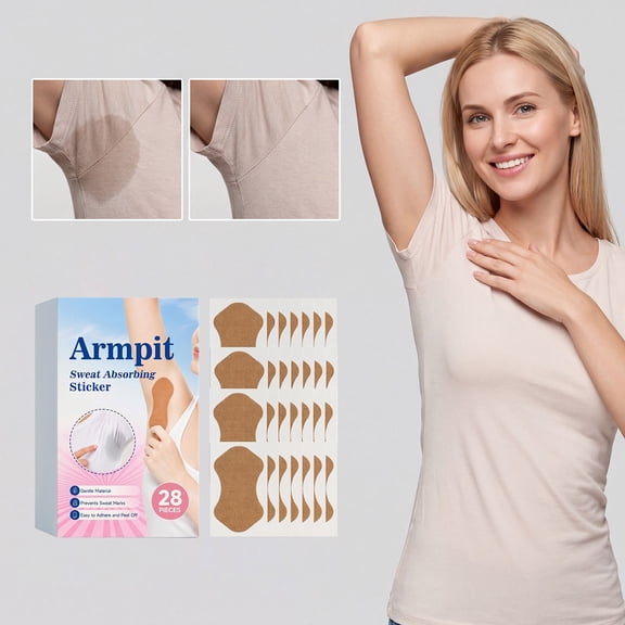 Sweat Absorbing Patches for Underarm Clothing - Invisible Sweat Pads for Men Women - Disposable Sweat Protects for Armpit Perspiration - Breathable Adhesive Liners for Workout Daily Wear Office Use