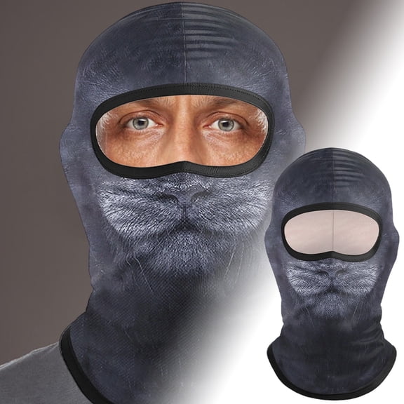 Sweat Absorbing Quick Drying Breathable Face for Outdoor Skiing Cycling and Sun with Adjustable Neck Straps