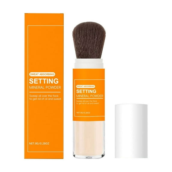 Sweat Absorbing Translucent Mineral Powder - Mess-free Loose Powder Makeup That Controls Oil & Sweat Shine - Makeup Setting Powder For Oily Skin - Matte Finish Gentle on Skin