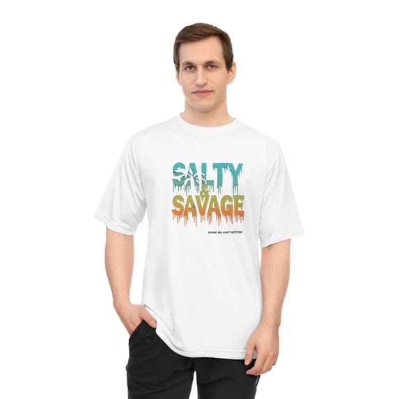 Sweat Free Zone: Unisex Performance Tee Salty and Savage Beach