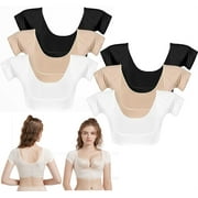 Sweat Guard Underwear-Happon 6 Pcs Underarm Sweat Vest Washable Sweat Shield, Breathable Sweat Guard Underwear Armpit Sweat Veat for Women Girls LadiesLarge