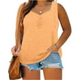 thumbnail image 1 of Sweat Heart Neck Women Plus Size Sleeveless Tank Tops Summer Causal Shirt, 1 of 4