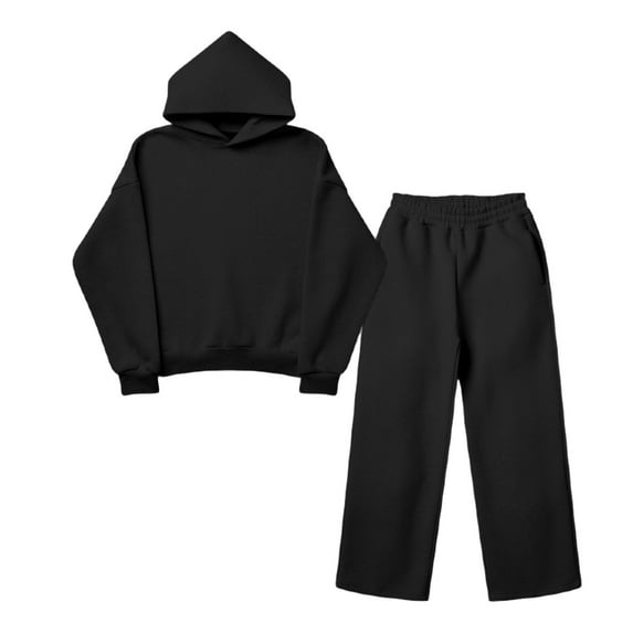 Sweat Outfits for Men 2 Piece Outfit Set Slim Fit Casual Long Sleeve Hoodie Sweatpants Set Mens Jogger Track Suits Mens