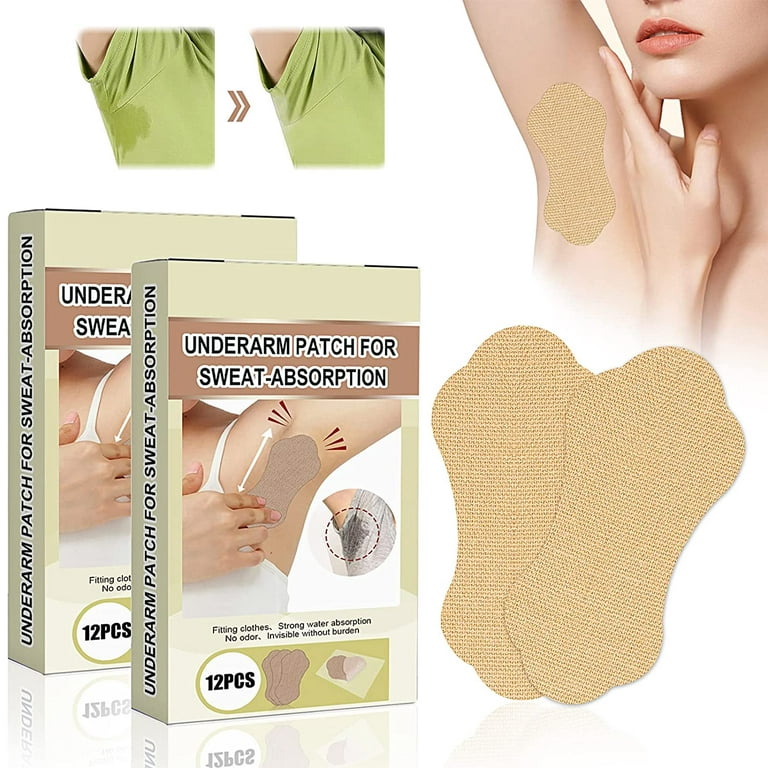 Sweat Pads Armpits, Armpit Pads for Men and Women, Armpit Sweat Pads for  Absorbing Against Sweat, Perfect Fit, Absorbing, Invisible, Comfortable  Armpit, 12 Pieces 
