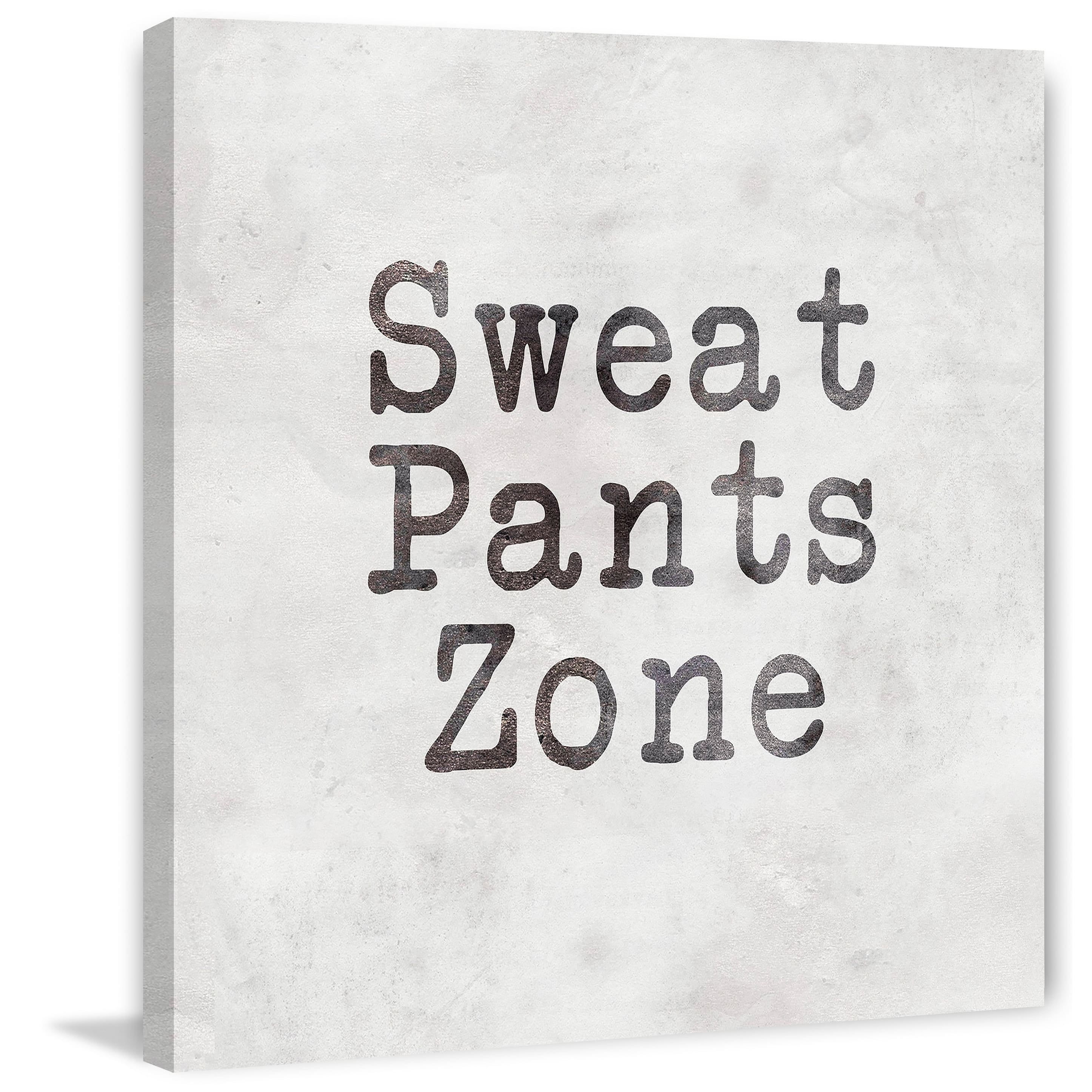 Sweat Pants Zone Painting Print on Wrapped Canvas