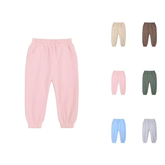 Sweat Pants for Girls Pants for Girls Girls Pants - Full Length Leggings Soft and Comfortable Stretchy Jogger Sweatpants for Active Kids