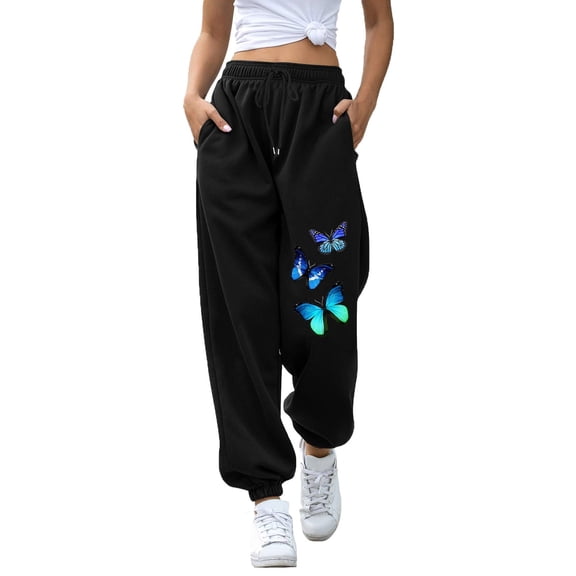 Sweat Pants for Juniors Girls Clearance Comfy Sweatpants Comfortable Elastic Waist Grey Lounge Pants Joggers Casual Athletic