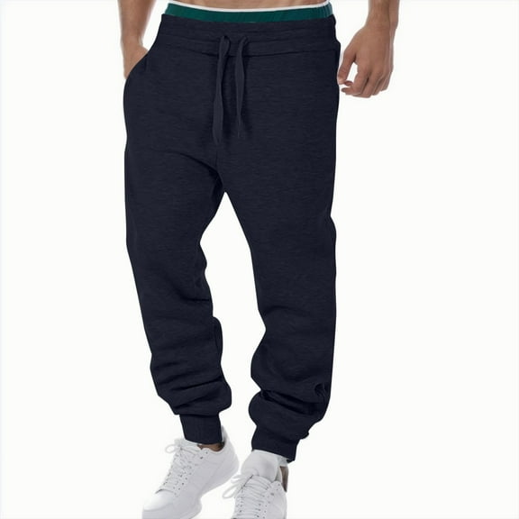 Sweat Pants for Man Clearance Jogging Training Sweatpants Active Athletic Workout Sweat Pants Basic Long Relaxed Track Pants Jogger Pants