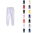 thumbnail image 1 of Sweat Pants for Mens 2026 Fall Winter Casual Elastic Waist Drawstring Lined Jogger Sweatpants Trousers with Pockets, 1 of 5