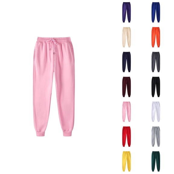 Sweat Pants for Mens 2026 Fall Winter Fashion Drawstring Elastic Waist Lined Jogging Sweatpants Trousers with Pockets