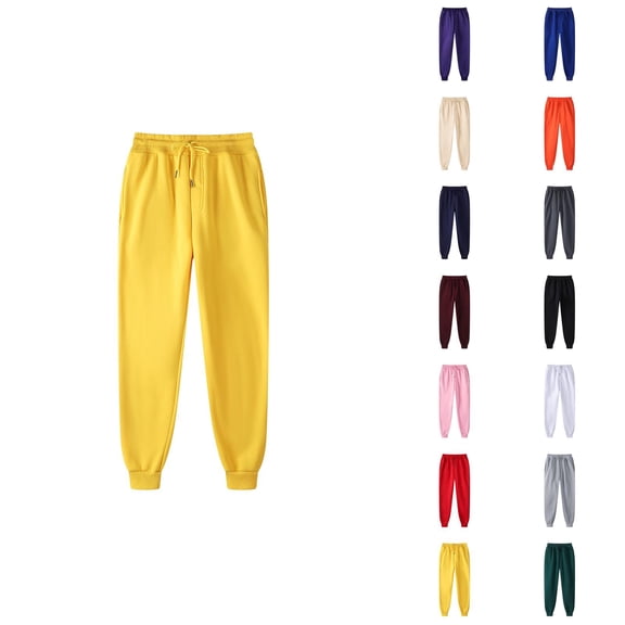 Sweat Pants for Mens 2026 Fall Winter Fashion Drawstring Elastic Waist Lined Jogging Sweatpants Trousers with Pockets