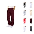 thumbnail image 1 of Sweat Pants for Mens 2026 Fashion Drawstring Elastic Waist Straight Leg Casual Pants Trousers with Pockets, 1 of 4