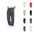 thumbnail image 1 of Sweat Pants for Mens 2026 Trendy Drawstring Elastic Waist Straight Leg Casual Pants Trousers with Pockets, 1 of 4