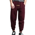 thumbnail image 1 of Sweat Pants for Mens Mens Casual Pants Men's Lace Up Solid Color Floral Foot Casual Pants, 1 of 4
