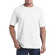 Sweat Resistant Jersey Pocket T-Shirt White 3XLT