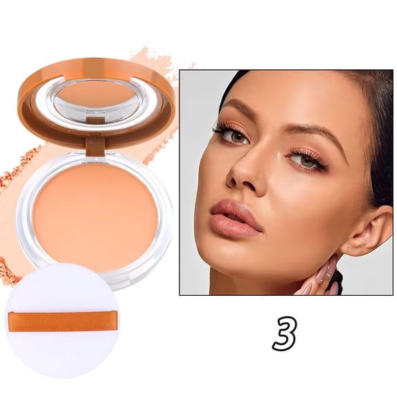 Sweat Resistant Powder Compact, Oil Control Matte Pressed Powder, Long Lasting Setting Powder, Lightweight Invisible Finish, Portable for Touch Ups, Maintains Makeup Integrity