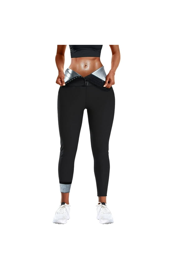 Sweat Sauna Pants For Women High Waist Trainer Leggings Compression Workout Body Thighs Yoga Pants with Pockets for Women Yoga Pants Woman Pockets Womens Yoga Pant Ideology Yoga Pants Petite Yoga
